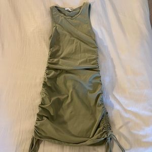 Sage Green Side Ties Tank Top Dress from Tilly’s
